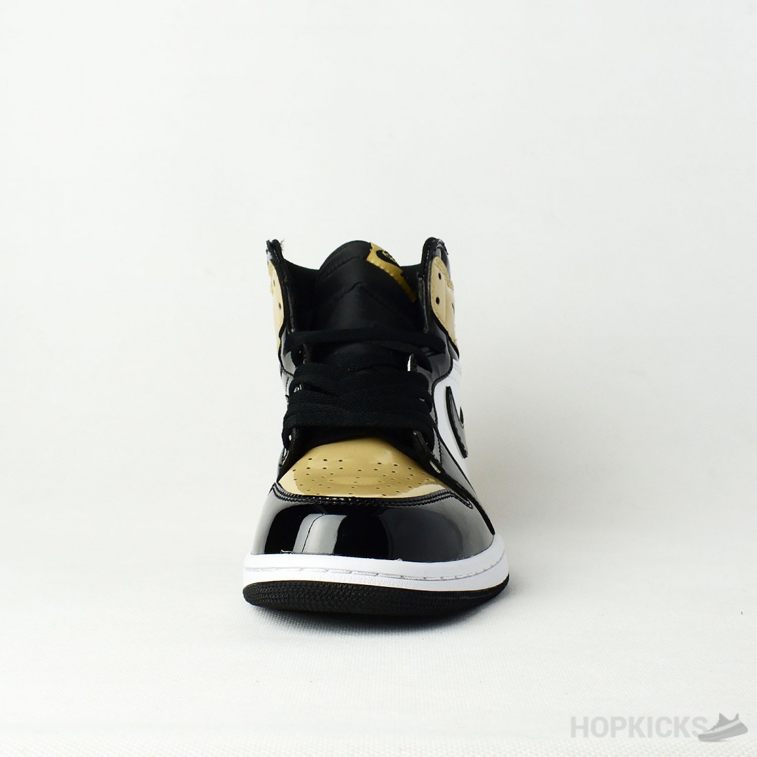 patent gold toe jordan 1